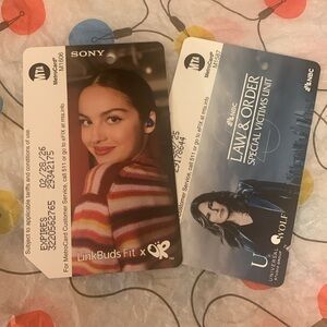 Brand new NYC Metrocard Your ticket Law & Order: SV NYC Metrocard Olivia Benson